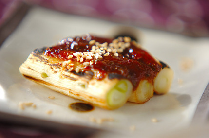 ネギづくしのみそ焼き
