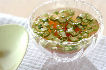 オクラのジンジャー冷スープ