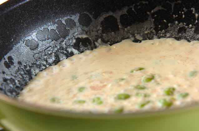 タラコレモンパスタの作り方の手順2