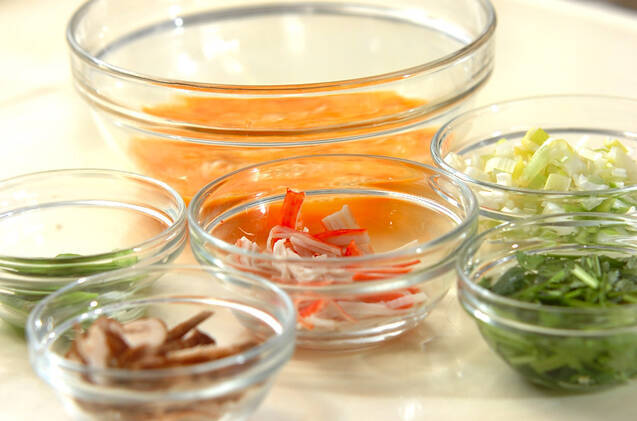 ふわふわカニタマの作り方の手順1