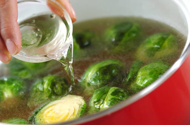 芽キャベツの簡単スープ 甘くておいしいの作り方の手順4