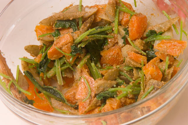 ニンジン練りゴマ和えの作り方の手順6