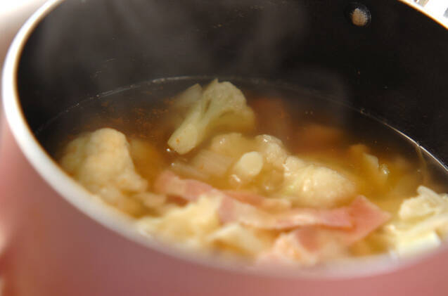 カリフラワーのスープの作り方の手順4