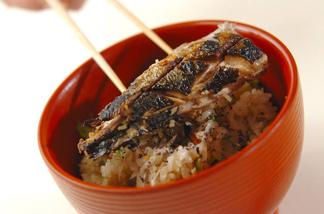 サンマの炊き込みご飯の作り方の手順5