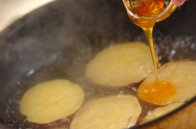 サツマイモのハニージンジャー煮の作り方の手順3