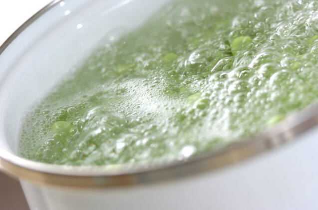 エンドウ豆のポタージュの作り方の手順1