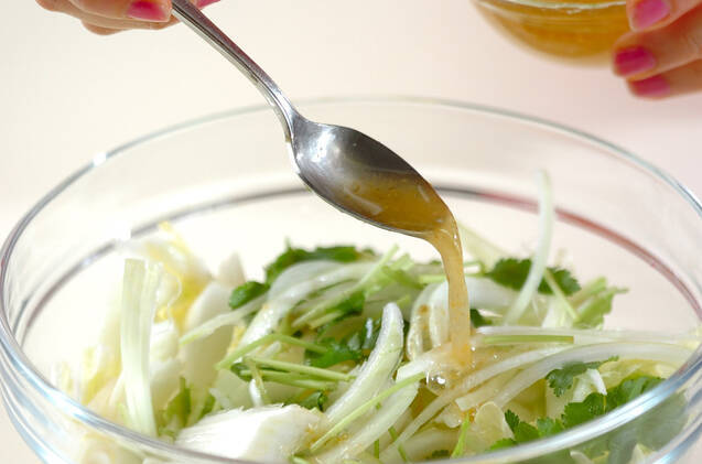 スモークサーモンと白菜のサラダの作り方の手順6