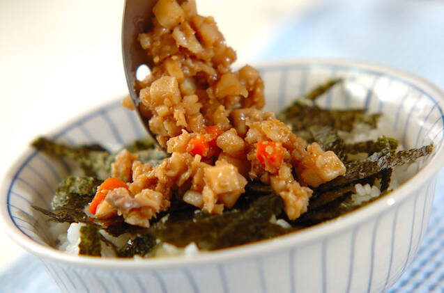 ゴマタラそぼろ丼の作り方の手順6