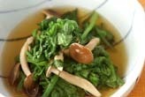 菊菜とシメジのサッと煮