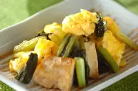 野沢菜と卵の炒め物