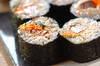クルミ豆腐巻き寿司の作り方の手順