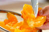 オレンジヨーグルトの台湾風かき氷の作り方の手順1