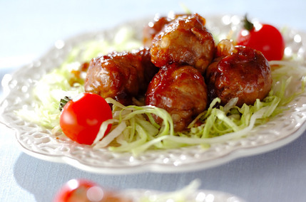 コンニャクの肉巻き