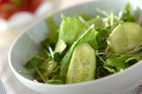 レタスを使い切ろう 簡単サラダ 5分で完成 ドレッシングも自家製 シャキッと食感