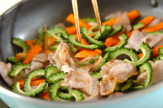 ゴーヤのカレー風味素麺チャンプルーの作り方の手順6