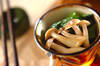 小松菜とシメジのからし和えの作り方の手順