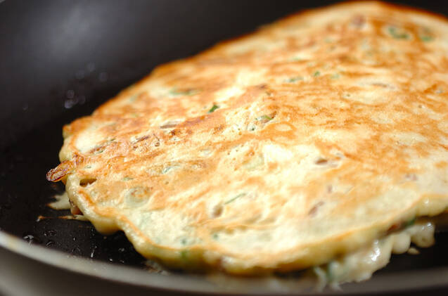 イカ缶のお好み焼きの作り方の手順1