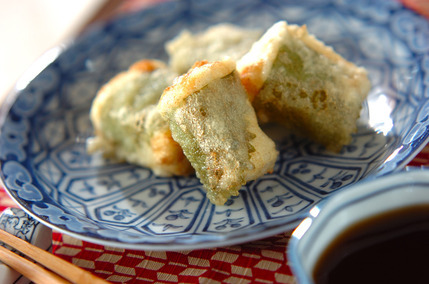 大葉巻きひとくち揚げだし豆腐