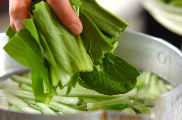 シャキシャキ！チンゲンサイの中華風お浸しの作り方の手順3