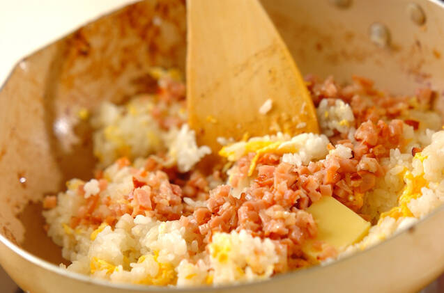 レタス包み納豆チャーハンの作り方の手順9