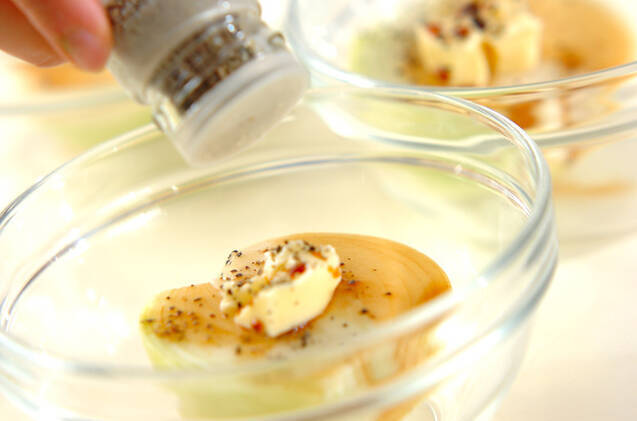 玉ネギのレンジ蒸しの作り方の手順3