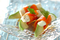 アボカドのチーズサーモン巻き