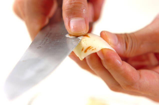 ユリネのお吸い物の作り方の手順1