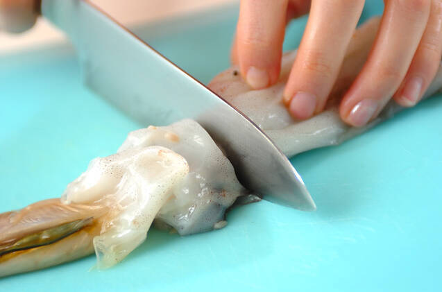 イカとカブの酒粕煮の作り方の手順1