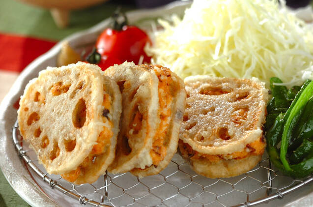 シャキシャキレンコンのはさみ揚げ