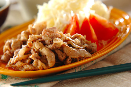 豚肉の薄切りを使った生姜焼き お手軽レシピ by杉本 亜希子さん