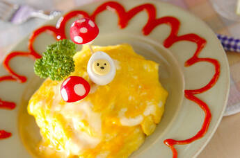 お絵かきオムライス