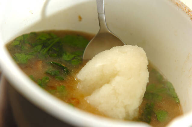 ナメコのおろしみそ汁の作り方の手順5