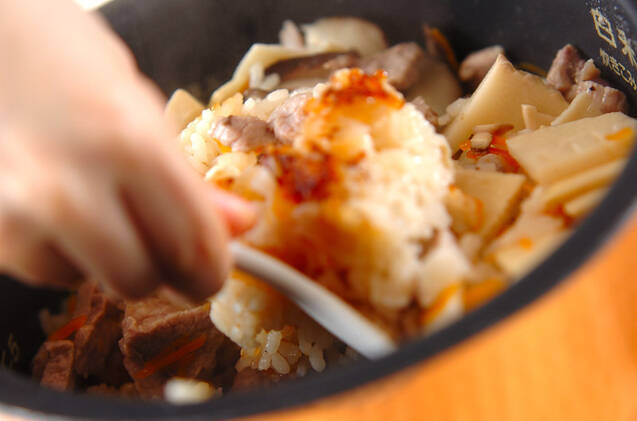 春の炊き込みご飯の作り方の手順11