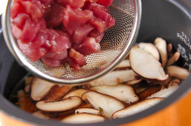 春の炊き込みご飯の作り方の手順8