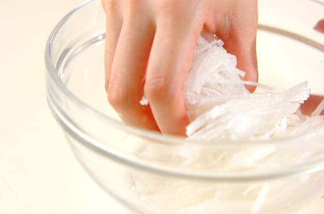 ワカメのユズ和えの作り方の手順2