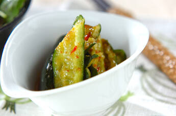 たたきキュウリの漬け物