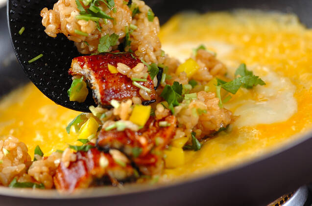 ウナギオムライスの作り方の手順3