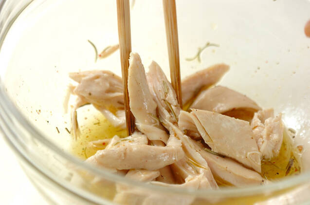 ささ身のハーブマリネの作り方の手順4