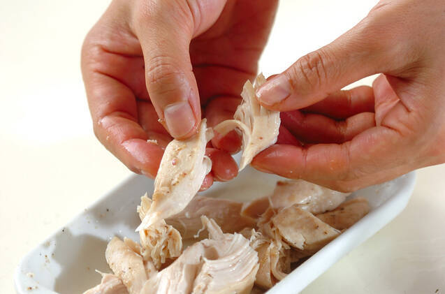 ささ身のハーブマリネの作り方の手順1