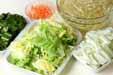 野菜炒めのサラダの作り方の手順1