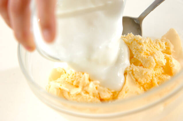 フルーツヨーグルトアイスの作り方の手順2