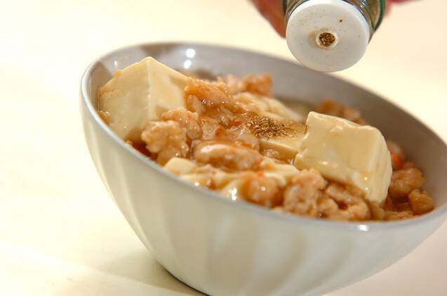 つくねのあっさりマーボーの作り方の手順4