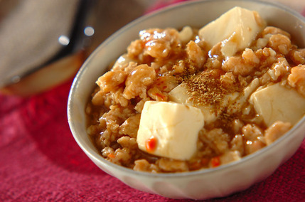 つくねのあっさりマーボー