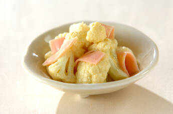 カリフラワーのカレーマヨ和え