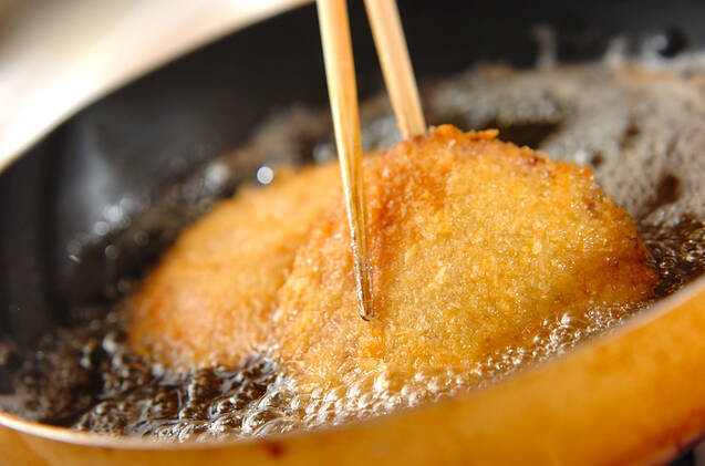 バジル風味ハムカツの作り方の手順6