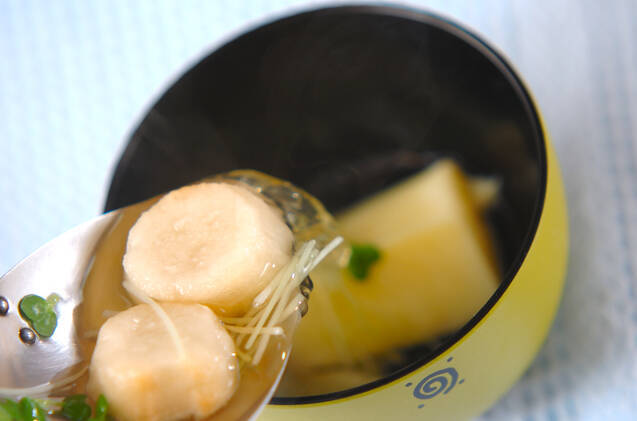卵豆腐のお吸い物の作り方の手順5