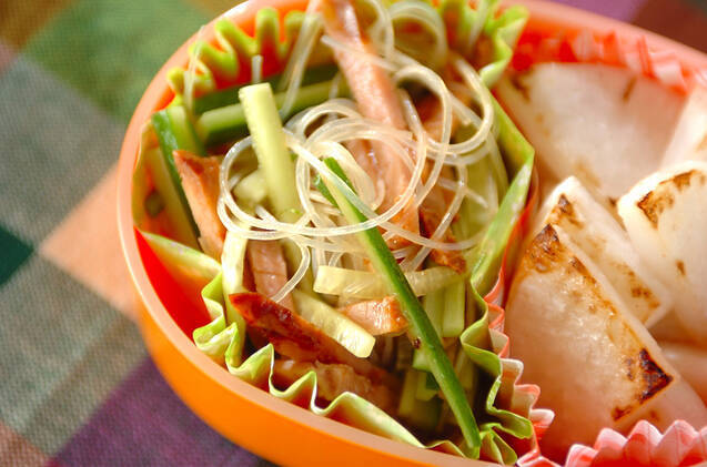 焼豚の春雨サラダ