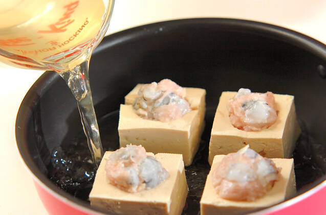 豆腐とエビのあんかけ煮の作り方の手順5