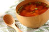 トマトとミックスベジタブルのスープの作り方の手順