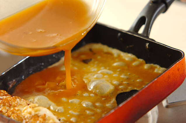 おだしたっぷり卵焼きの作り方の手順4